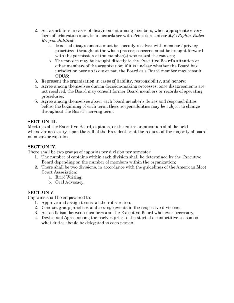 Page 4 of the Princeton Collegiate Moot Court Constitution